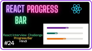 🚀React Progress Bar- React Interview Challenge #24 -Machine Coding Round #javascript #react