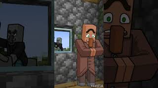 When you accidentally start a Raid in Minecraft 😭😭 (animation meme) #shorts #minecraft
