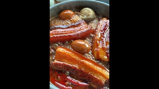 在家做卤五花肉，太简单了， 快手. Making braised pork belly at home is too simple, fast