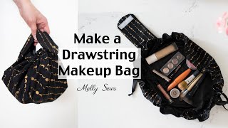 Make a Drawstring Makeup Bag