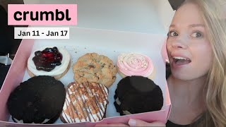 trying CRUMBL Cookies NEW Flavors this week | S'mores Brownie, Oreo Cookies & Cream Sandwich Cookie