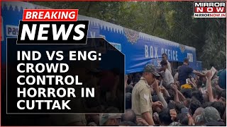 Breaking News: Stampede Like Situation At Barabati Stadium For IND-ENG 2nd ODI Tickets | Watch