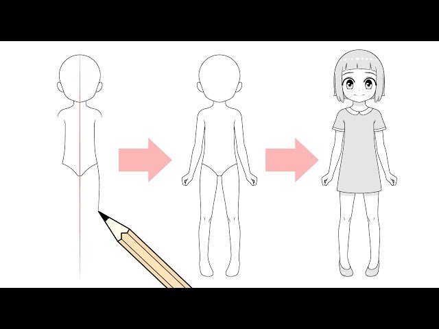 Little Girl Body Drawing 2 300 Drawing Of The Female Body Template