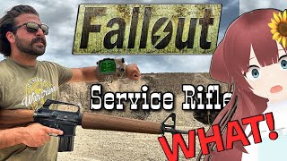 😱AMAZING!🤯VTuber Reacts to The Fallout NCR Service Rifle - New Vegas Clone Build by Brandon Herrera