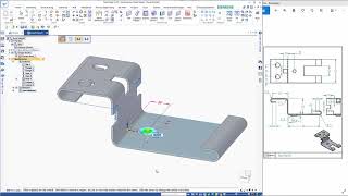 Solid Edge sheet metal tutorial - Bracket