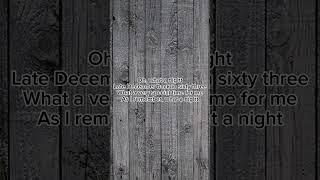 Oh What a night December 1963 - Frankie Valli & The four seasons (Lyrics) Short