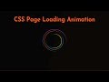 CSS Page Loading Animation | CSS Effect | CSS Tutorials