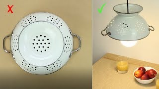 DIY Projects: How To Make A Unique Lamp Out Of Everyday Items