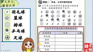 KSSR SEMAKAN 三年级数学活动本 第九单元：数据处理 第147页 答案讲解【徐老师课室】