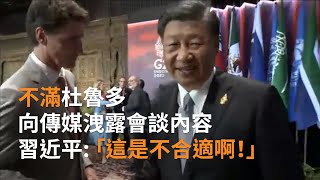 G20峰會習近平不滿杜魯多向傳媒洩露會談內容：「這是不合適啊！」| SBS中文