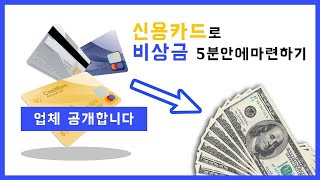 [신용카드현금화] 비상금대출 소액대출 소액결제현금화