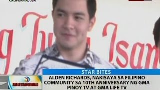 BT: Alden Richards, nakisaya sa Filipino community sa 10th anniv. ng GMA Pinoy TV at GMA Life TV