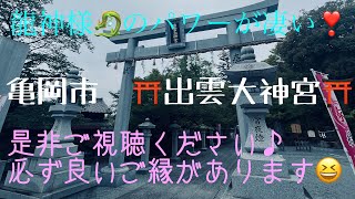 龍神様🐲のパワーを物凄く感じれる❣️亀岡市⛩️出雲大神宮〜愛宕神社⛩️  🐉神社⛩️仏閣卍大好き夫婦旅vol.2