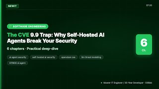 The CVE 9.9 Trap: Why Self-Hosted AI Agents Break Your Security | #NEWIT