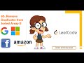 Remove Duplicates from Sorted Array II | Leetcode 80 | Amazon Google Facebook interview question