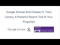 Connect Google Scholar to Charles H. Trout Library at Harcum College