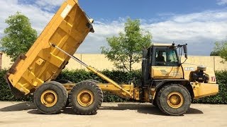 BELL B25D articulated dumper at work! Demonstrating / operating