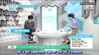 ENG SUB 140926 Super Idol Chart Show SungJong called his mom