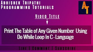 table of any given number using do while loop part -80