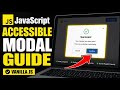 How to setup an accessible modal in vanilla JavaScript - Complete Guide