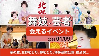 舞妓芸者さんイベント！京の雅､北野をどり､都をどり､博多芸妓公演､神楽坂への誘い､他定期公演。2025/01/09 #舞妓 #舞子 #芸者 #観光 #maiko #kyoto #tokyo