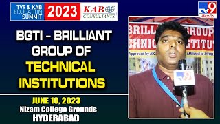 BGTI - Brilliant Group of Technical Institutions @TV9 \u0026 KAB Education Summit 2023 - TV9