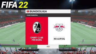FIFA 22 - SC Freiburg vs RB Leipzig - BUNDESLIGA | PS4