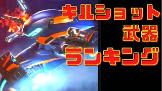 【メカアリーナ】プロは何をつける？キルショット武器ランキング