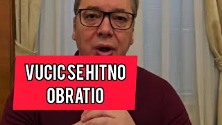 Vucic se u toku BLOKADA hitno obratio gradjanima Srbije! Saopstenje! #vucic