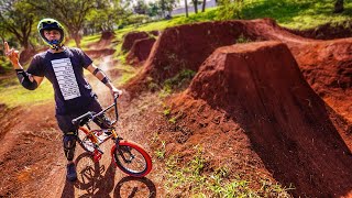 PRIMEIRA VEZ NO DIRT COM MINHA BMX