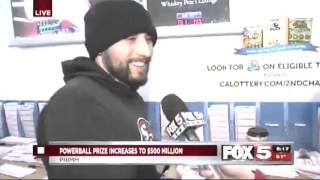 Lotto Winner buys "Hookers and Cocaine" on Fox 5