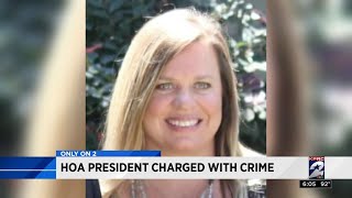 HOA president charged with crime