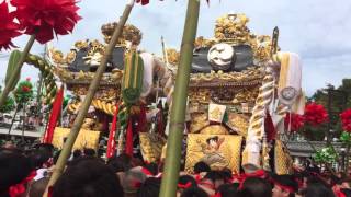 平成27年松原八幡神社本宮 練り合わせ（松原-木場）