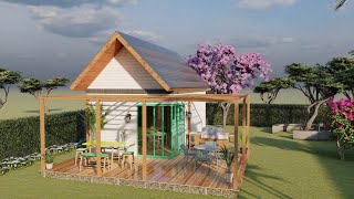 4m x 6m (24 SQM) Tiny Small House Design free floor plan