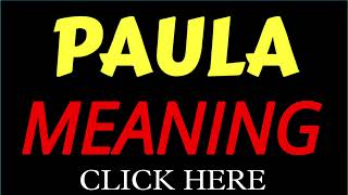 What does the name PAULA mean | PAULA meaning in english | Meaning of name PAULA