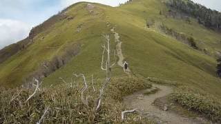 次郎笈から剣山への尾根道。