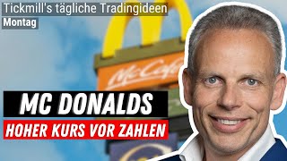 Mc Donalds | Lyft | Vertex - Das musst Du vor den Earnings wissen!