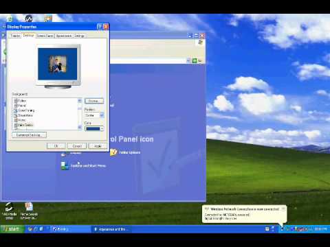 Changing display settings on windows xp Changing display settings on windows xp