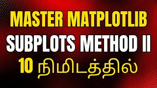 💹Subplots Matplotlib Python Tamil | Matplotlib Tutorial in Tamil #8