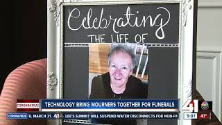 Technology brings mourners together for funerals