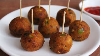 ಎಣ್ಣೆಯಲ್ಲಿ ಕಾಯಿಸದೆ ವೆಜ್ ಲಾಲಿಪಾಪ್ | Veg lollipop recipe Kannada | Healthy evening snacks- No deep fry