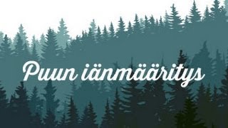 Puun iänmääritys