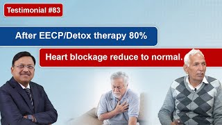 Testimonial #83: After EECP/Detox Therapy 80% Heart Blockage Reduce To Normal | Dr. Bimal Chhajer