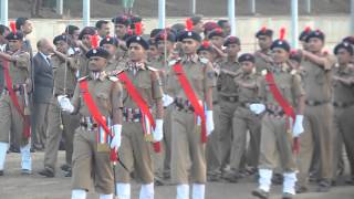 Sainik School, Bijapur  Cadets Marching, Cha, Hoy, Adl, 26 Jan 2014
