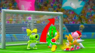Mario & Sonic at the Rio 2016 Olympic Games Football Blaze , Shadow , Amy , Waluigi ,Sonic (2 play )
