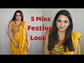 Beginners 5 Mins Festive Make Up Look |  Sandhya Raj |