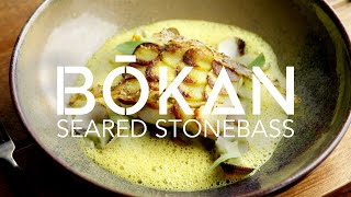 Making Seared Stonebass with with Guillaume Gillan of Bokan - Fine Dining Recipes