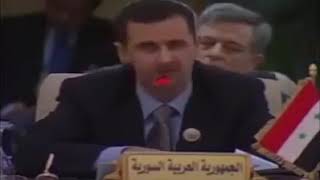 القمة العربية 2002- حديث بشار الاسد عن الرئيس صدام حسين
