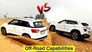 Brezza and Creta Going Off the Road | Which One is better ? | Petrol Cars | Mechanical Jugadu