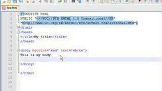 XHTML Tutorial - 2 - Changing colors and adding paragraphs